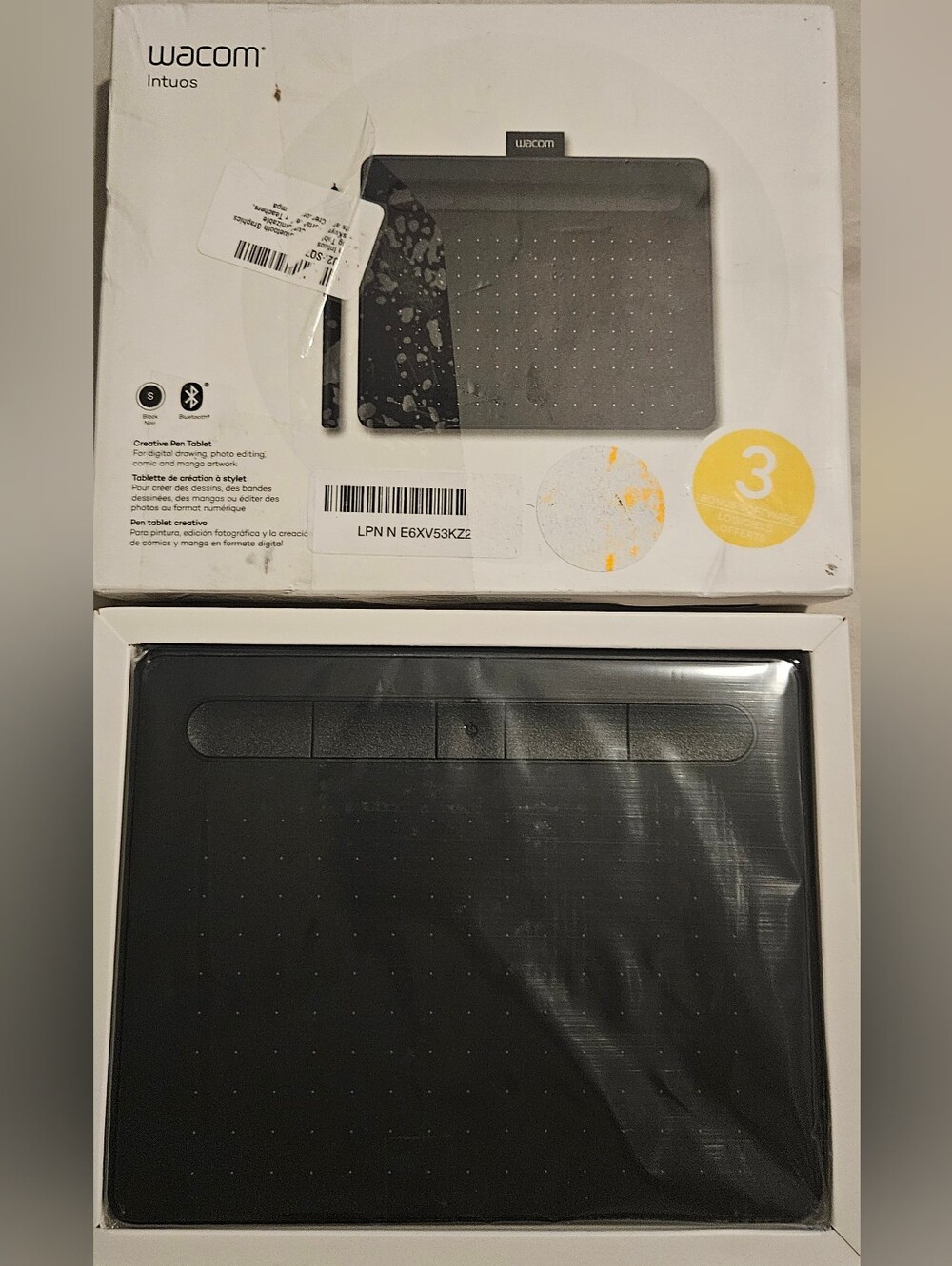 WACOM Black Graphics Drawing Tablet with Pen-Style Input